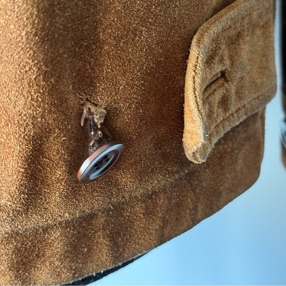 Men’s small Banana Republic cognac suede jacket - Picture 13 of 13